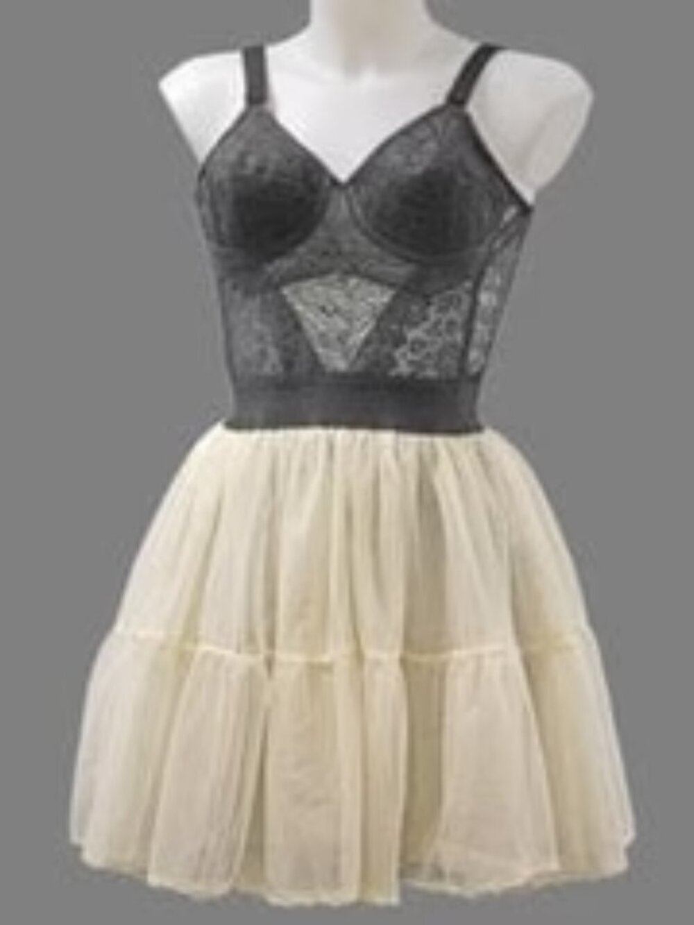 RARE DEADSTOCK: RAGO FULL BODY CORSET DRESS VINTAGE SZ M NWT